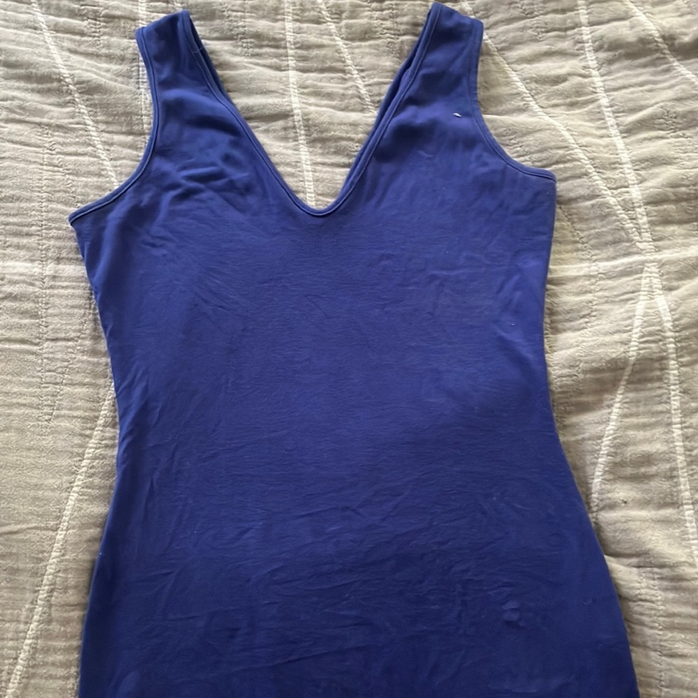 Blue mini dress